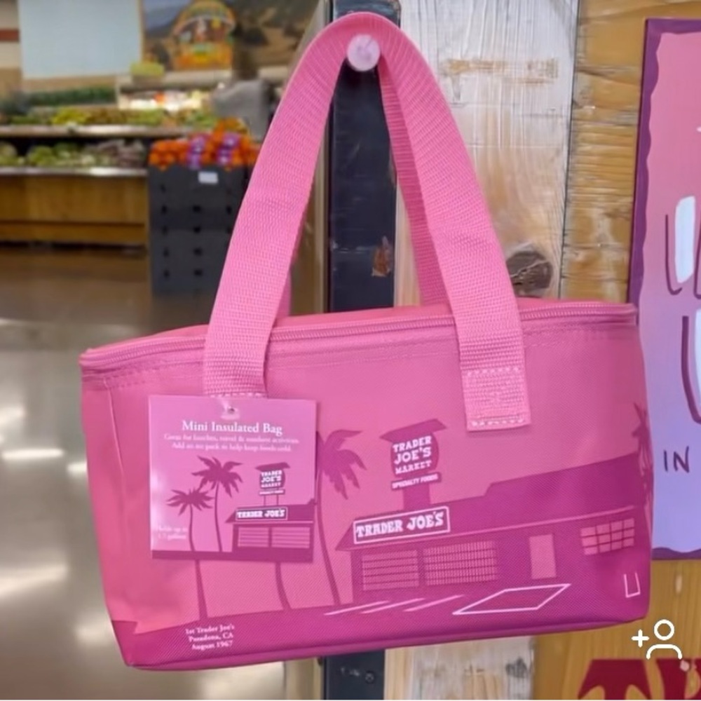 Trader Joe's Pink Mini Insulated Bag